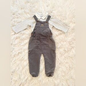 Mayoral Corduroy Overall Set 6-9 Months